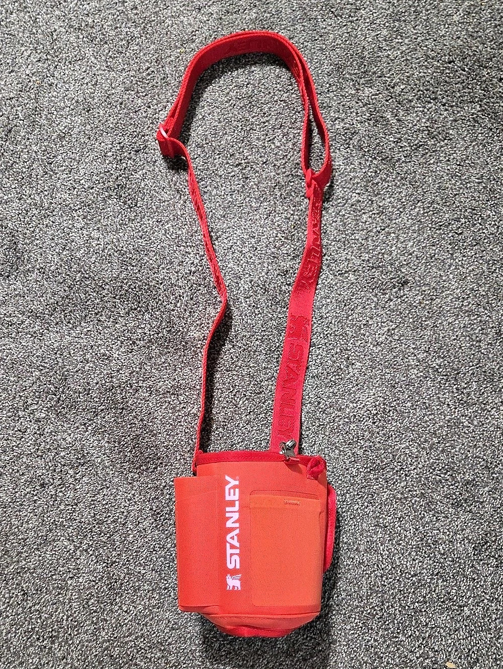 Stanley The All Day 40 Oz Quencher Carry-All Red Crossbody Bag Hot Coral
